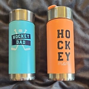 Hockey Dad and Mom Travel Mugs